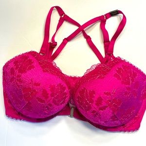 NEW Victoria’s Secret Sexy Plunge Pink Bra 34 D